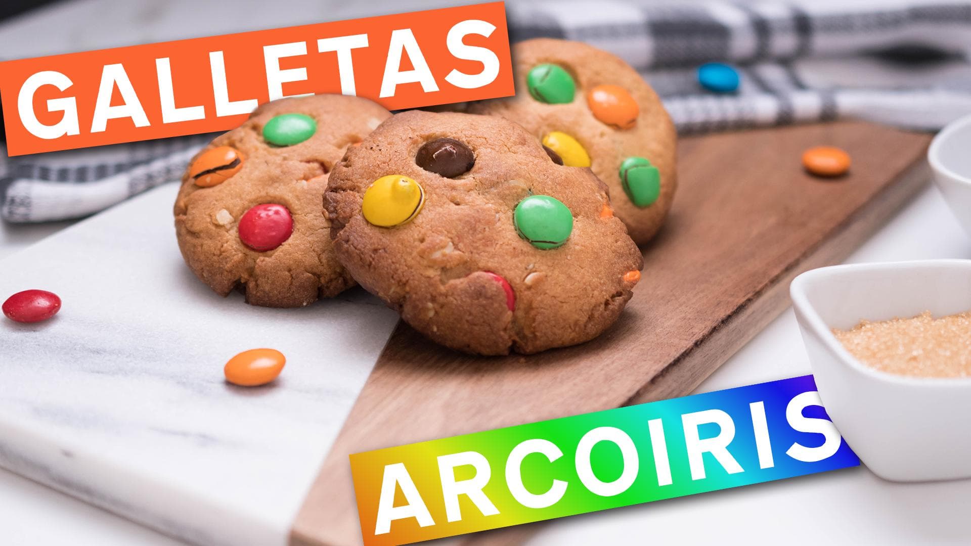 Rainbow Chocolate Chip Cookies