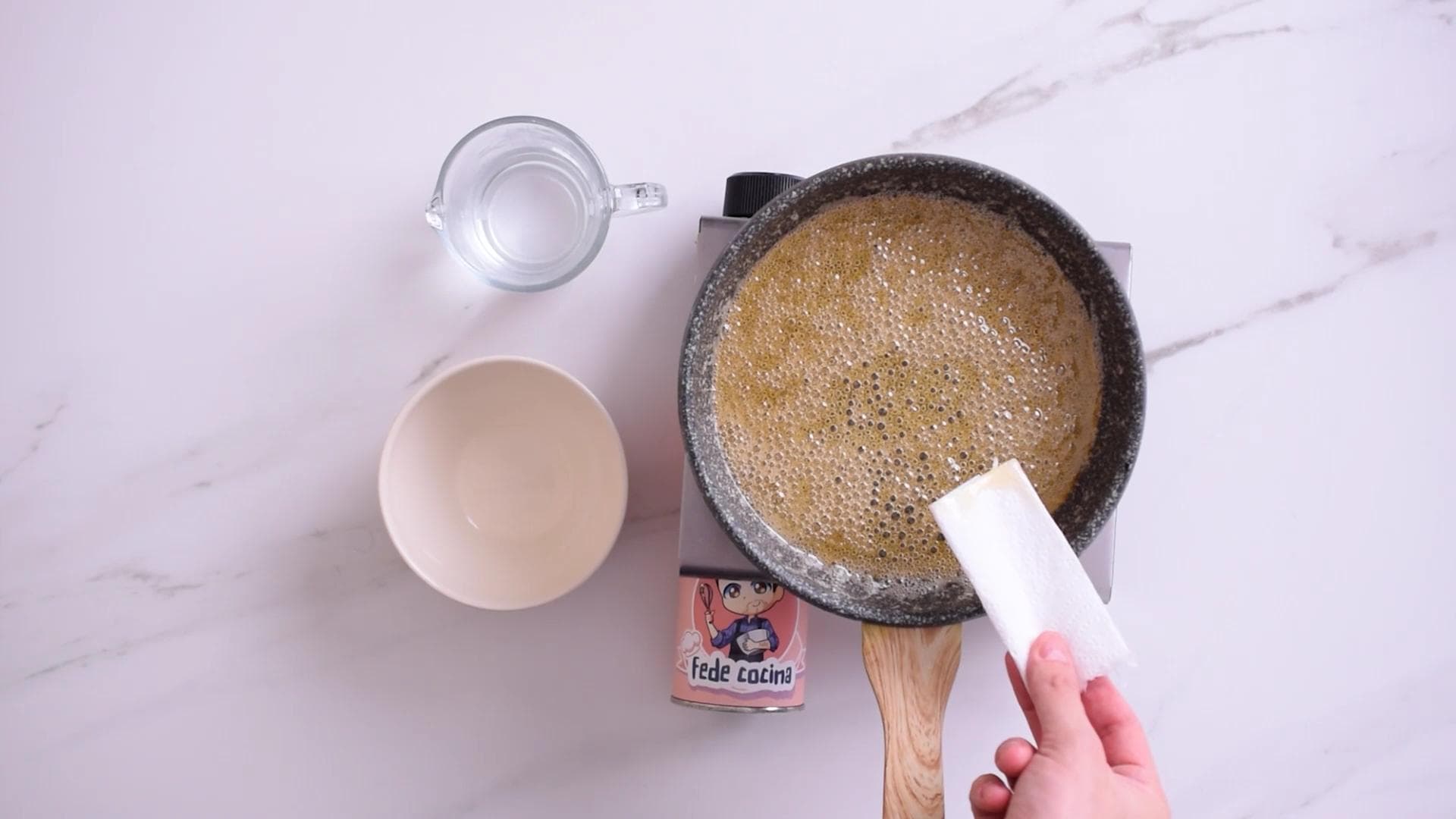 Walnut Flan — step 1
