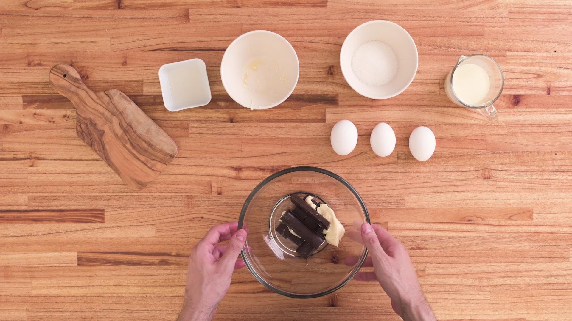 Mousse de Chocolate — paso 0
