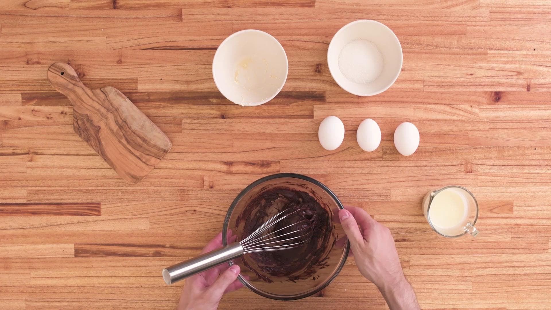 Mousse de Chocolate — paso 1