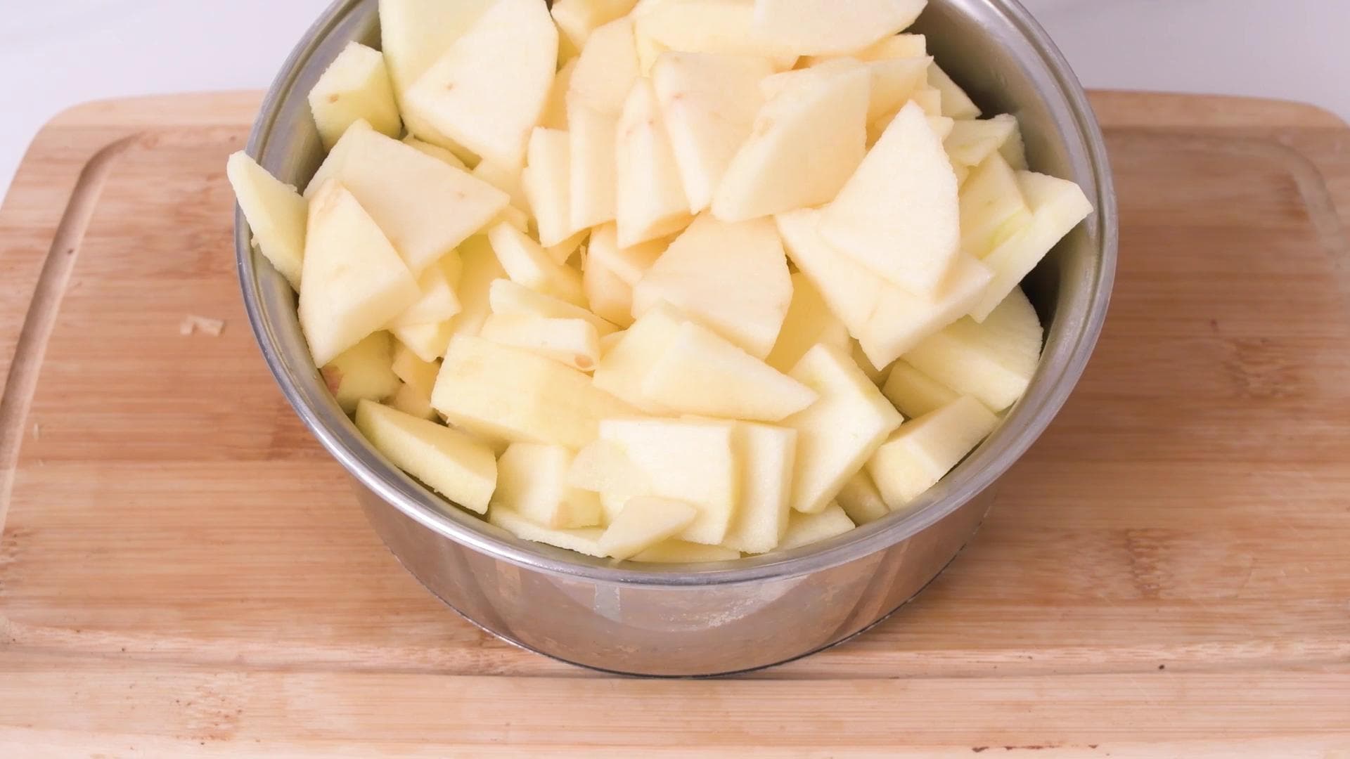 Pure de Manzana — paso 0
