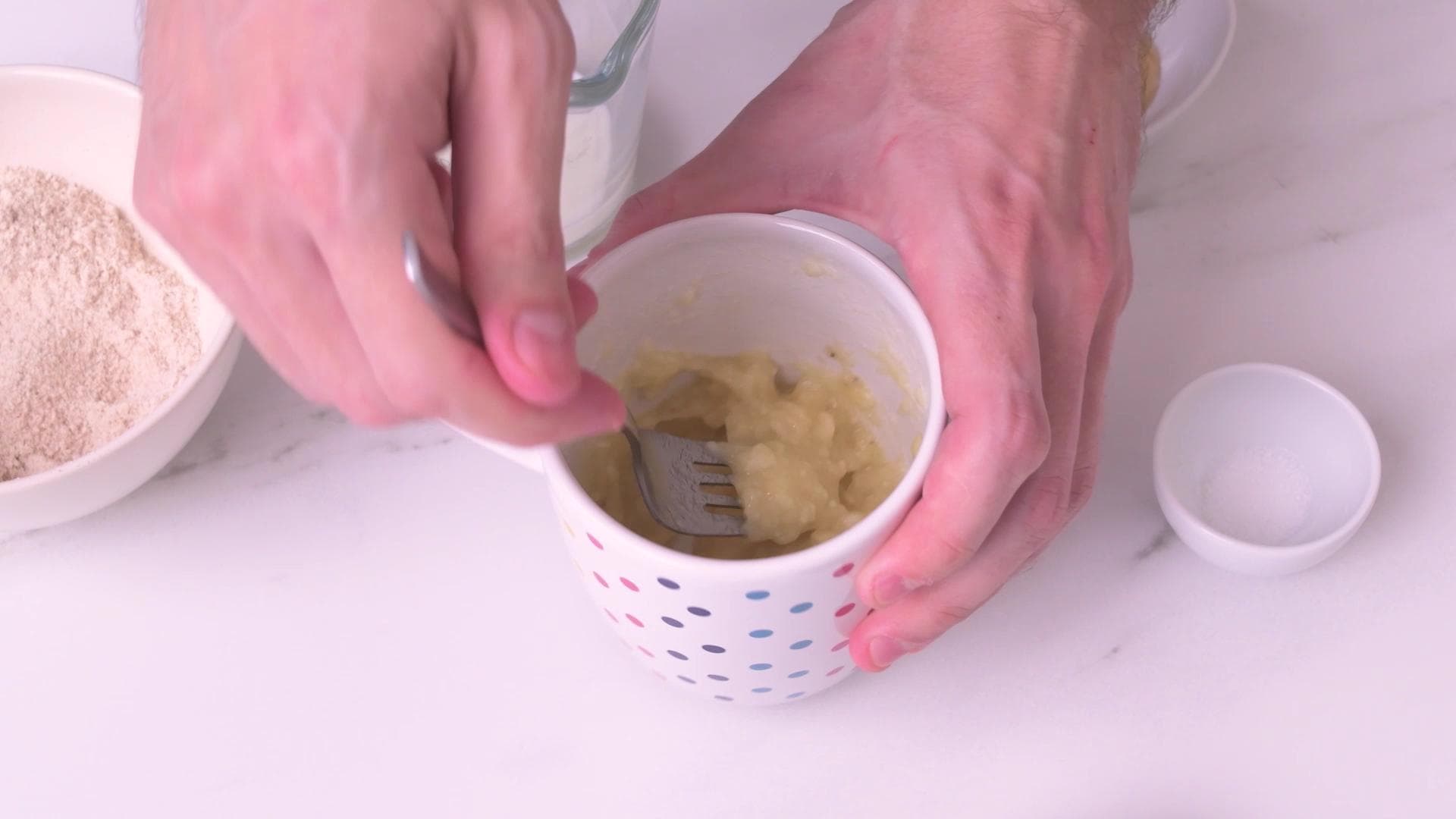 Microwave Banana Mug Cake — step 0