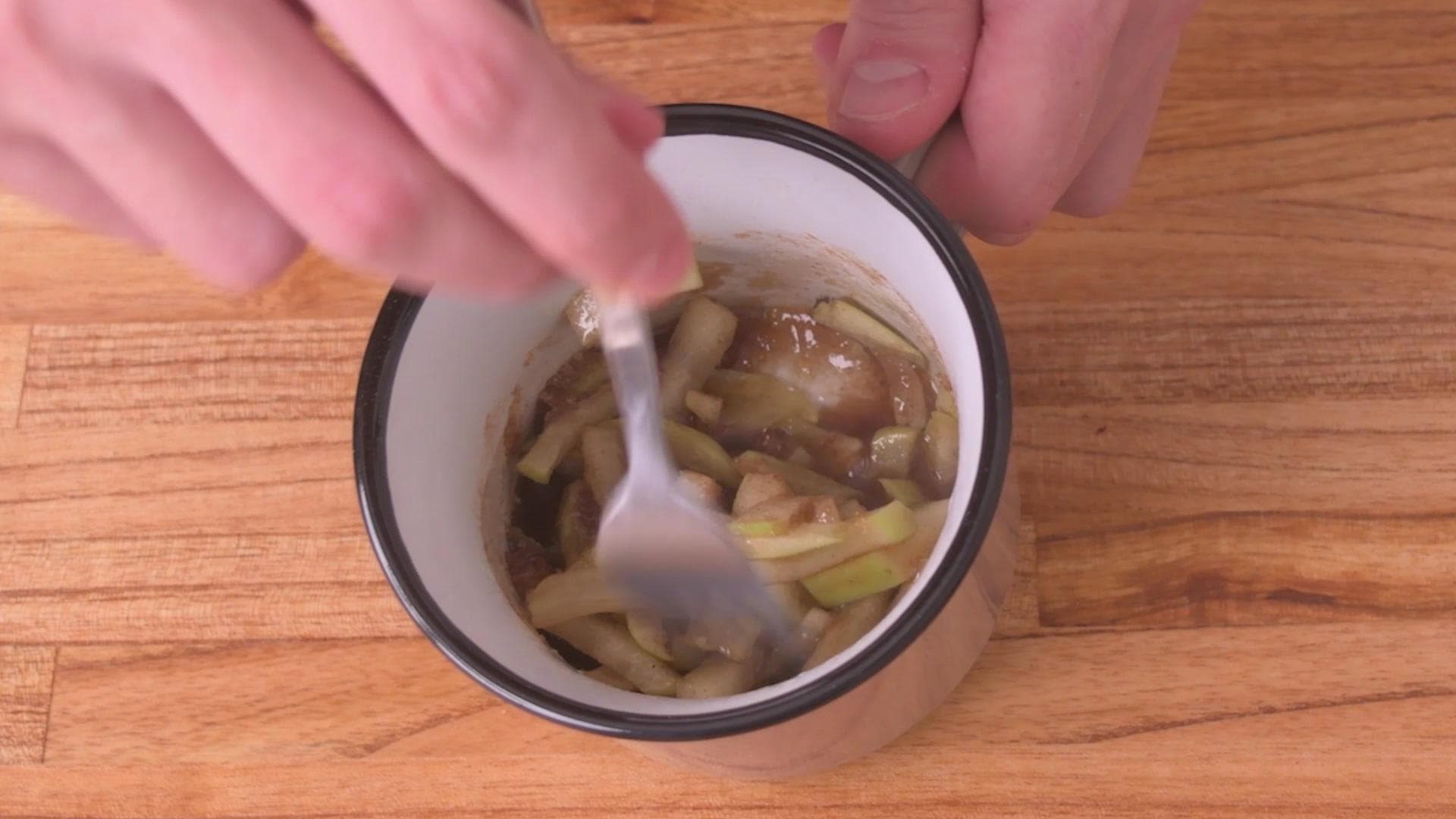 Apple Mug Cake — step 1