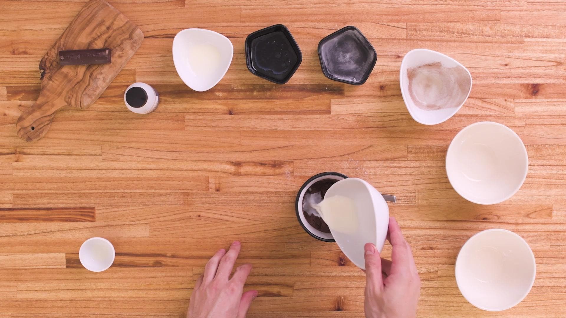 Chocolate and Vanilla Mug Cake — step 2